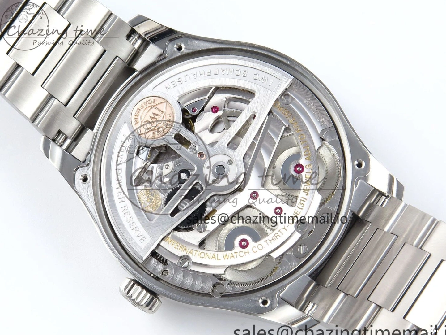 MIROTIME 0312 Portugieser Auto IWC0562B APSF 1:1 Best Edition Gold Dial on SS Bracelet A Reliable 6996